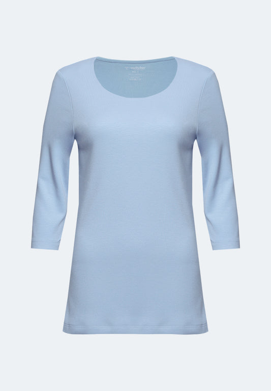 Switcher longsleeve tisha color/205 blue soul