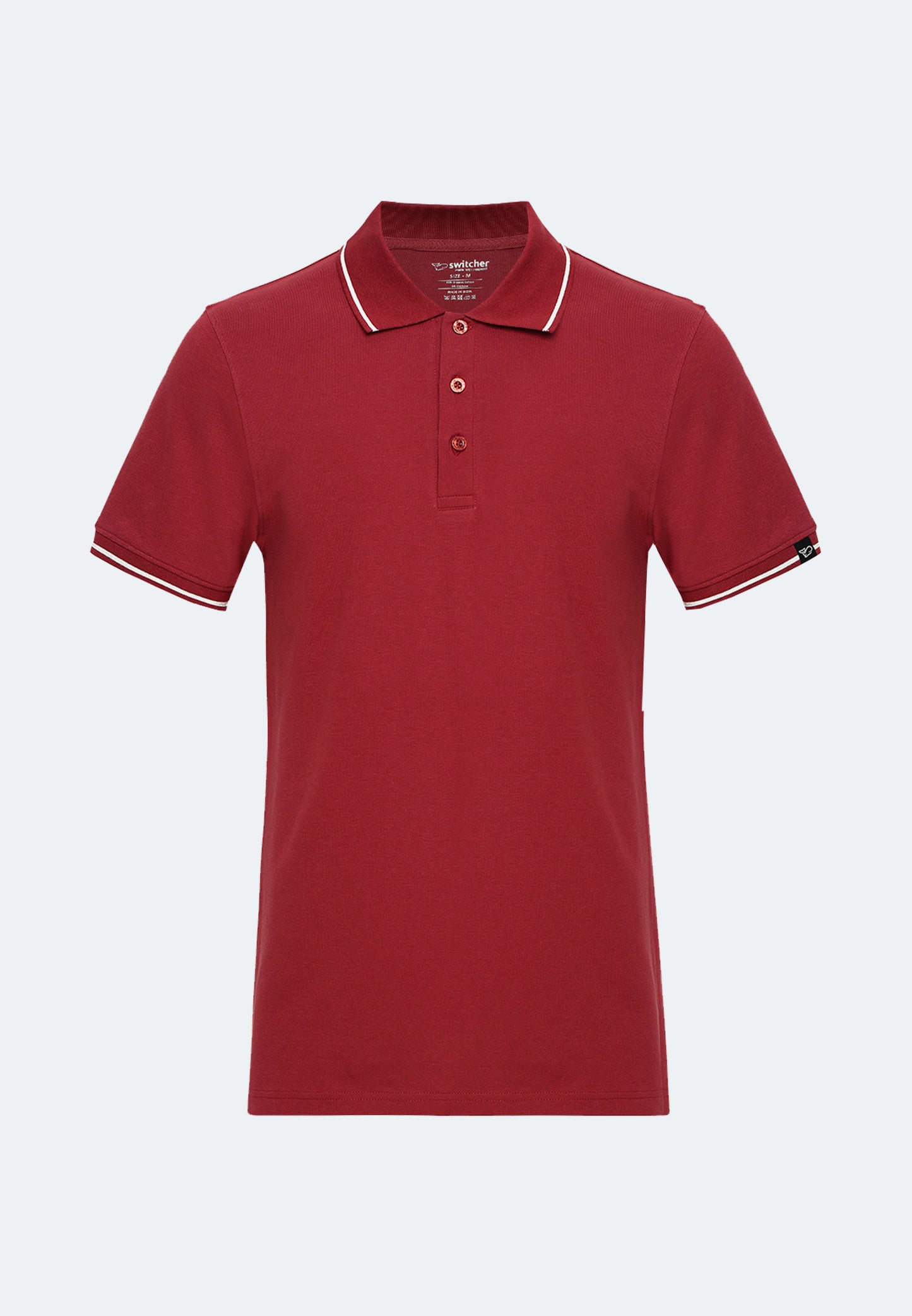 Switcher men's polo ben color/158 burgundy