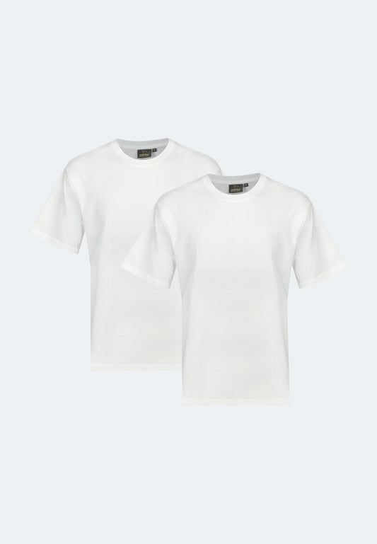Confezione da 2 magliette Classic Bob Blanc