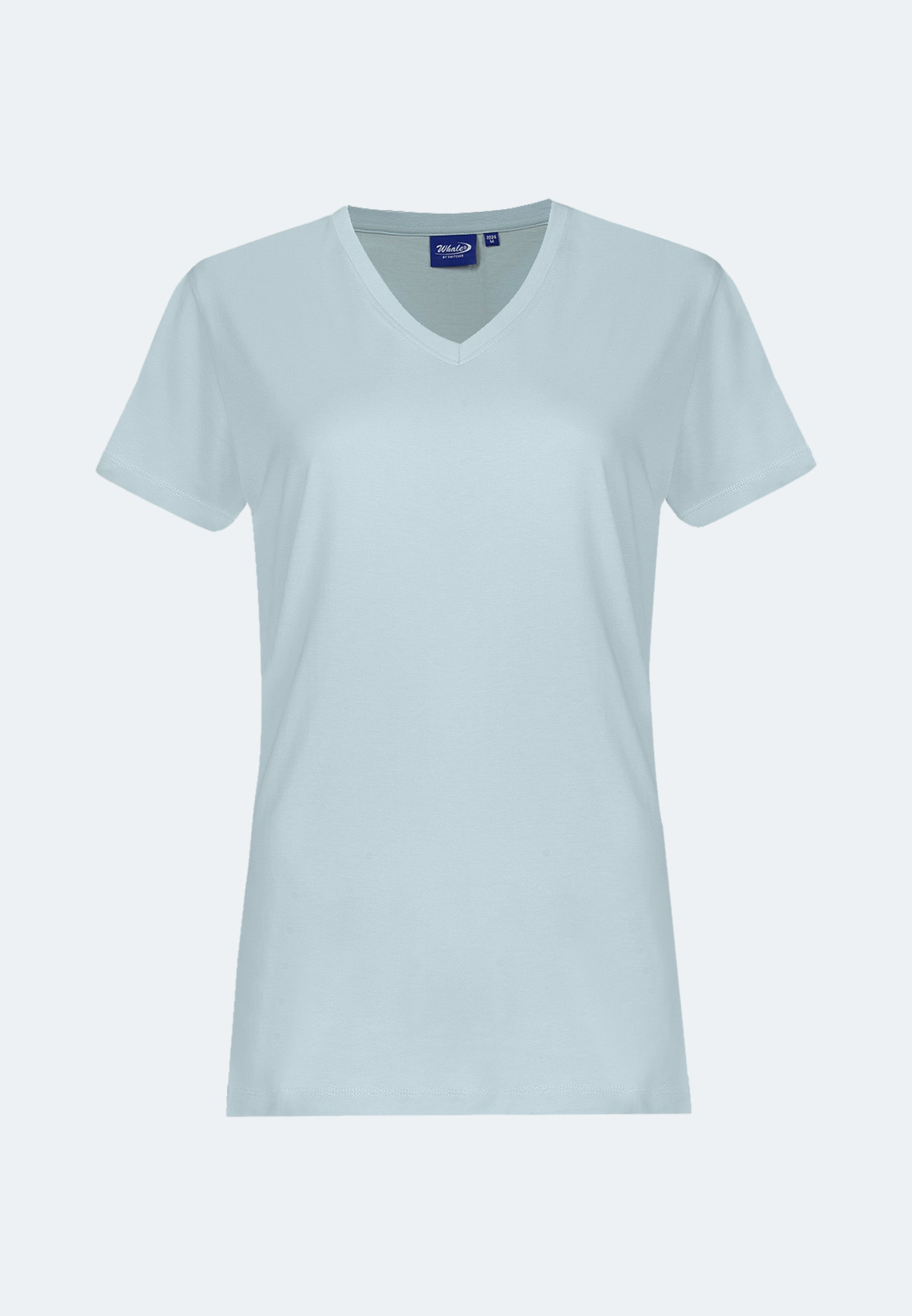 Damen V-Neck T-Shirt Whale