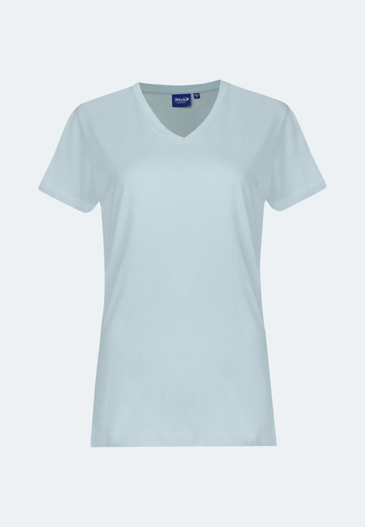 Damen V-Neck T-Shirt Whale