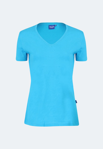 Damen V-Neck T-Shirt Whale