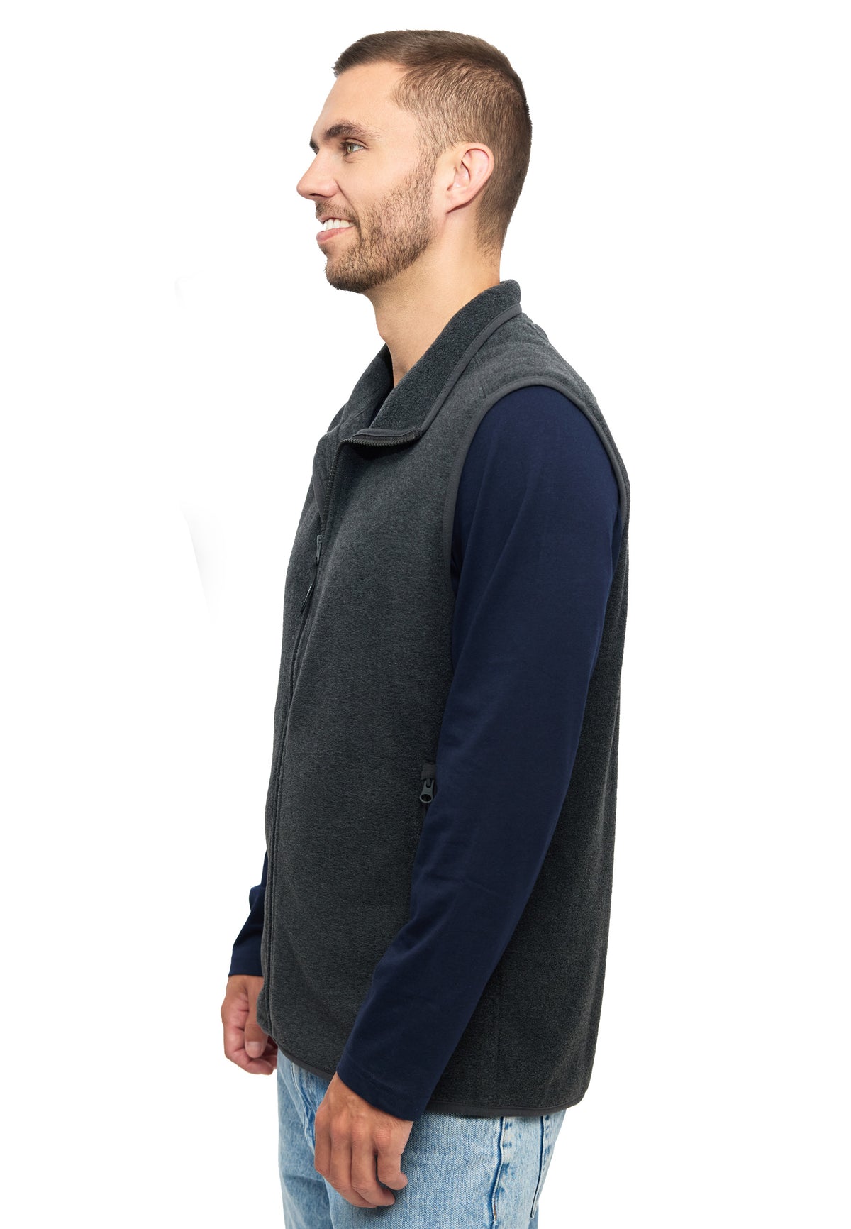 Gilet polaire Switcher, nouveau coloris Cortina / 41 noir chiné