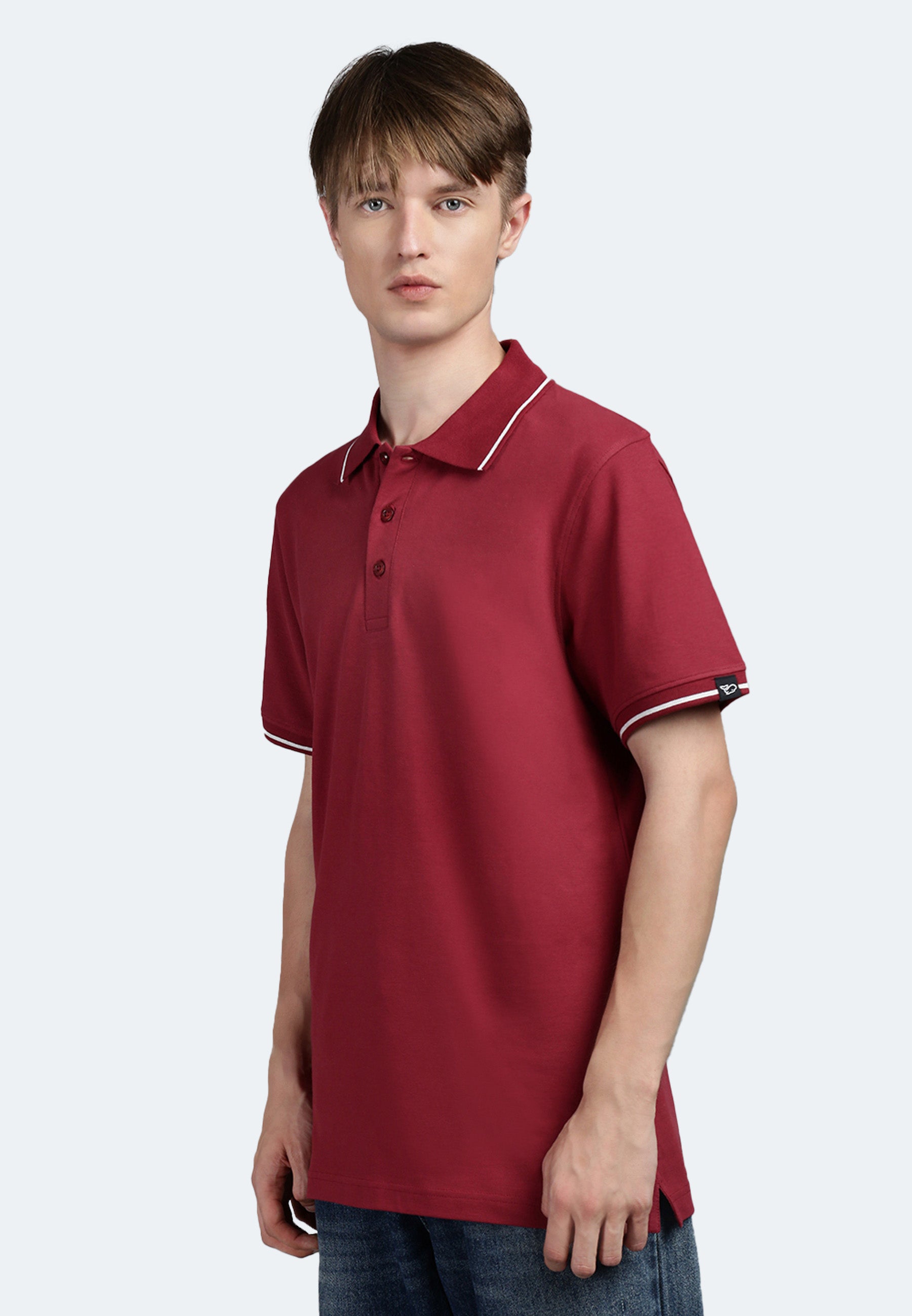 Switcher men's polo ben color/158 burgundy