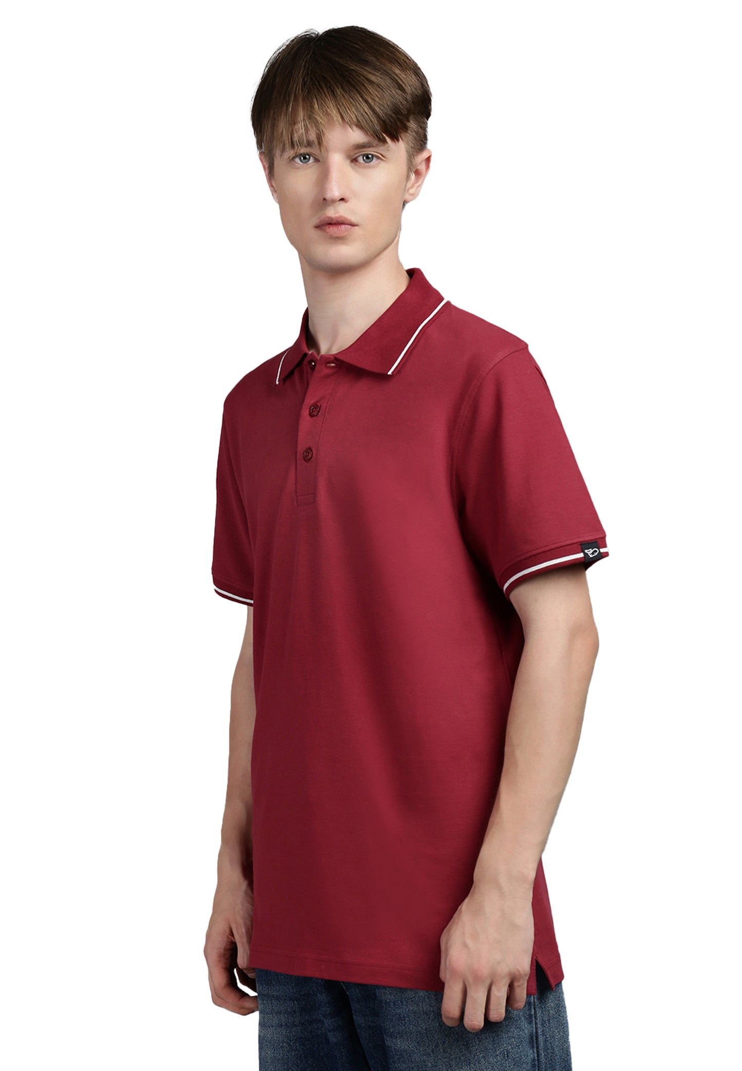 Switcher men's polo ben color/158 burgundy