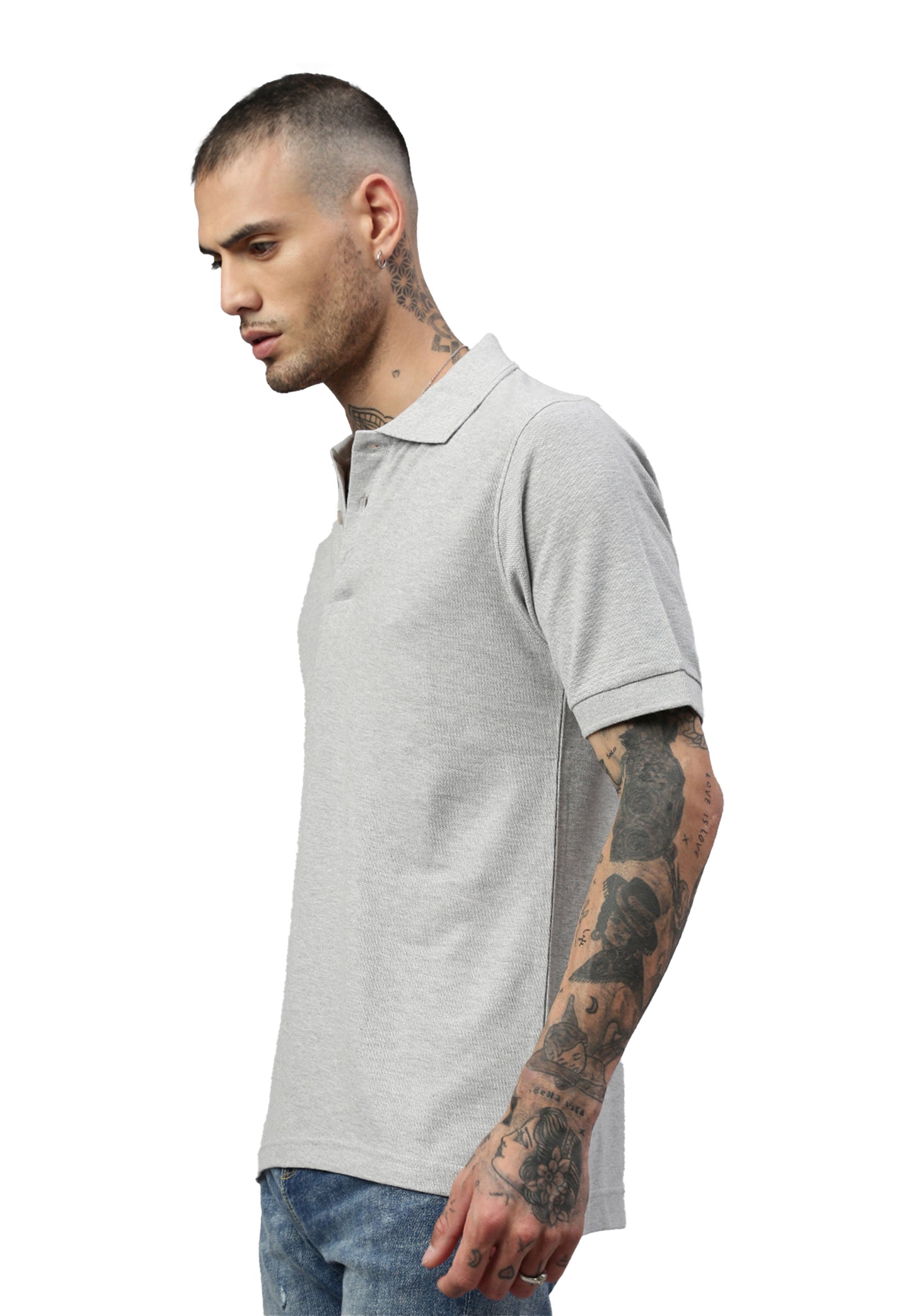 Switcher men's polo john color/42 gris chine