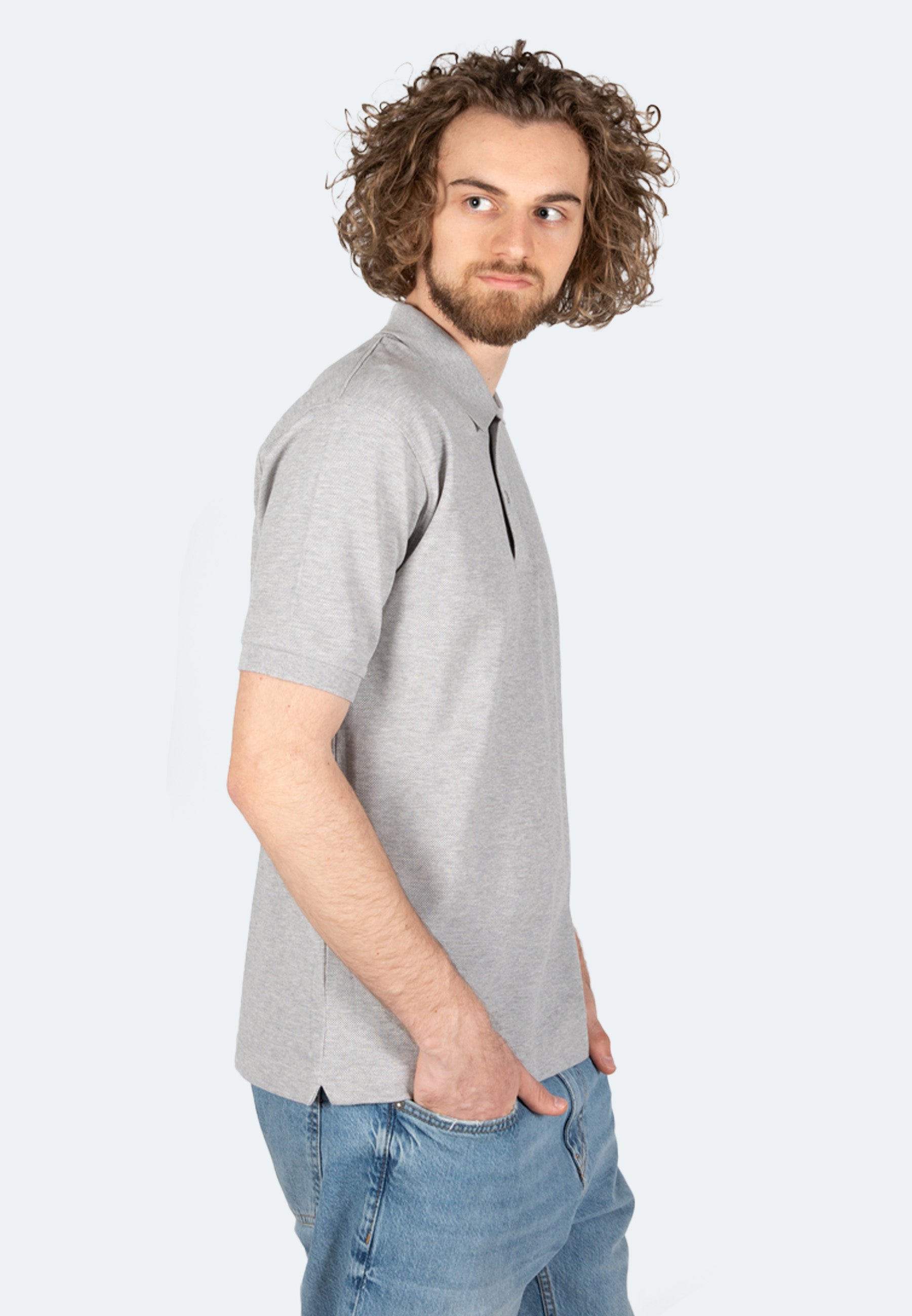 Switcher men's polo samuel color/42 gris chine