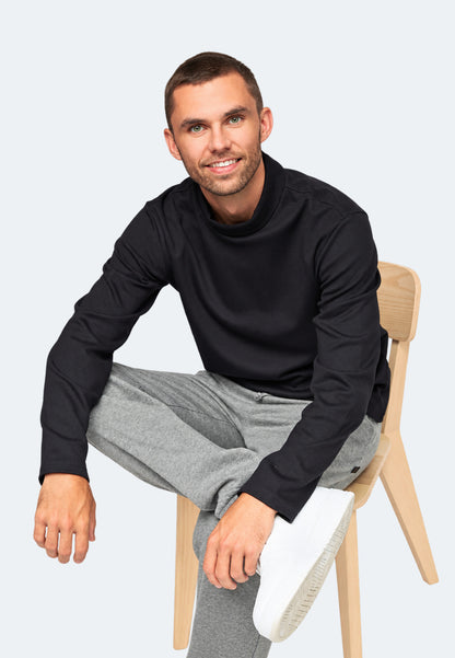 men sweatshirt Steve color/40 noir