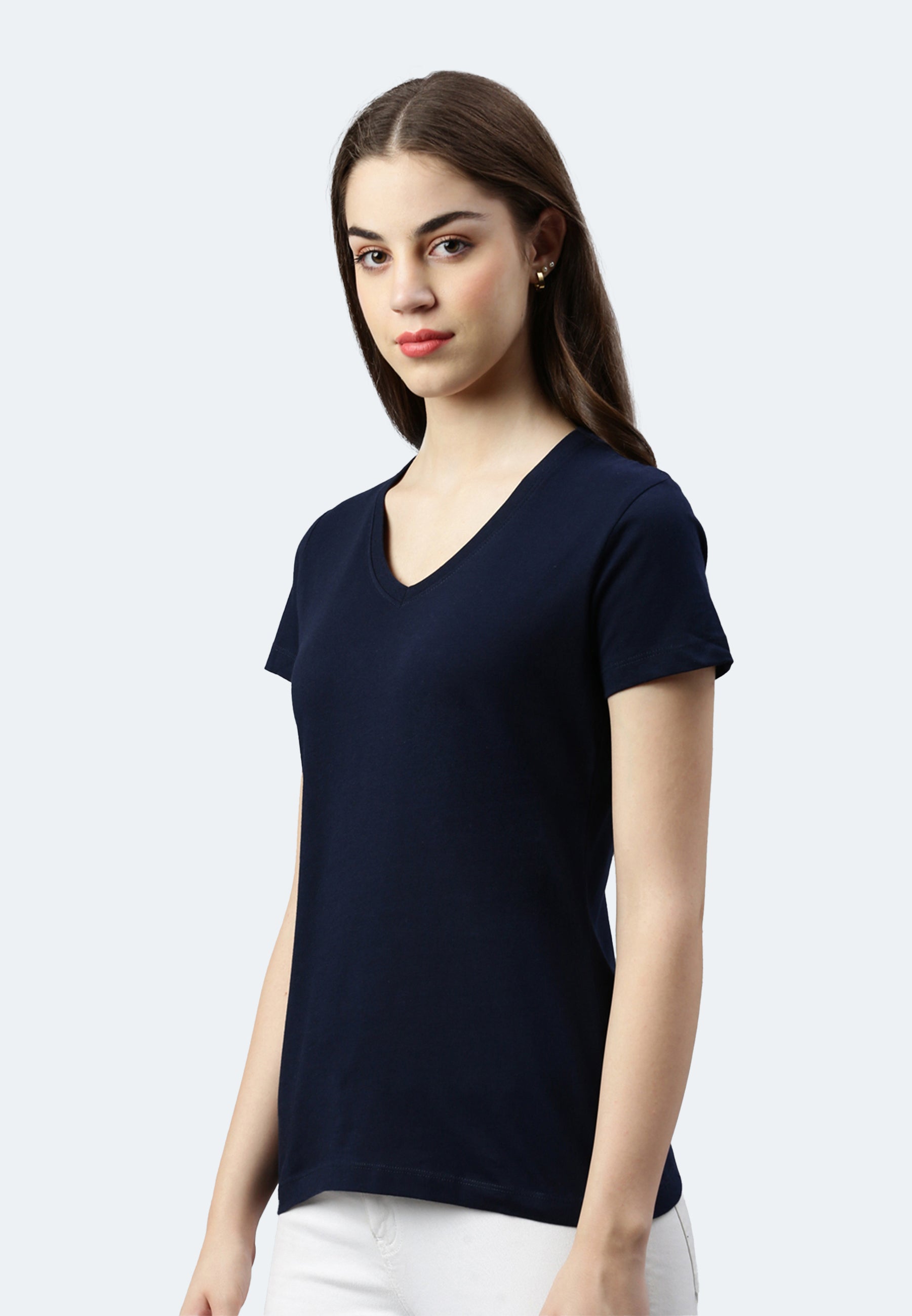 Switcher shirt Lady whale color/20 marine