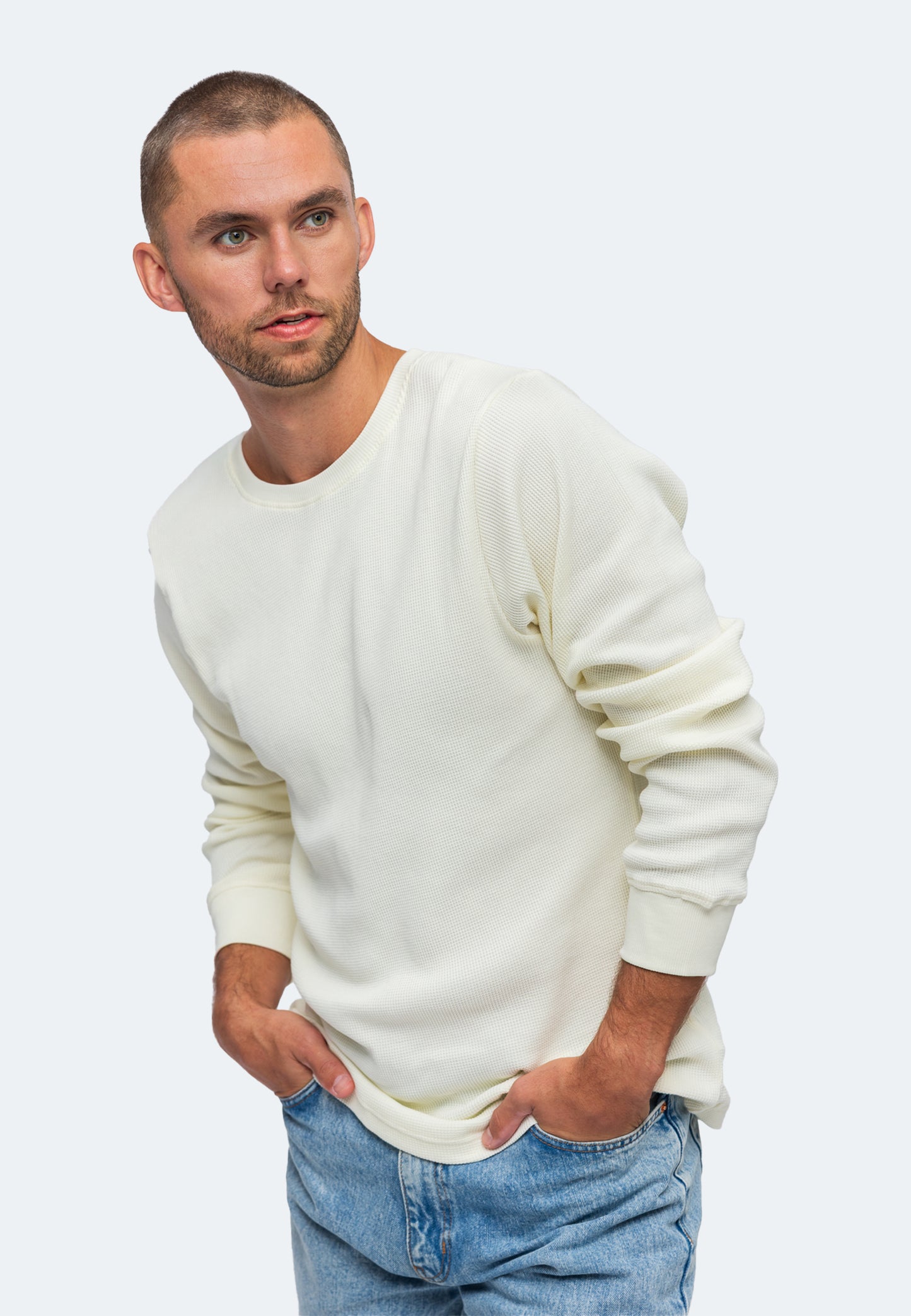 Switcher sweatshirt men's manuel color/601 blanc casse