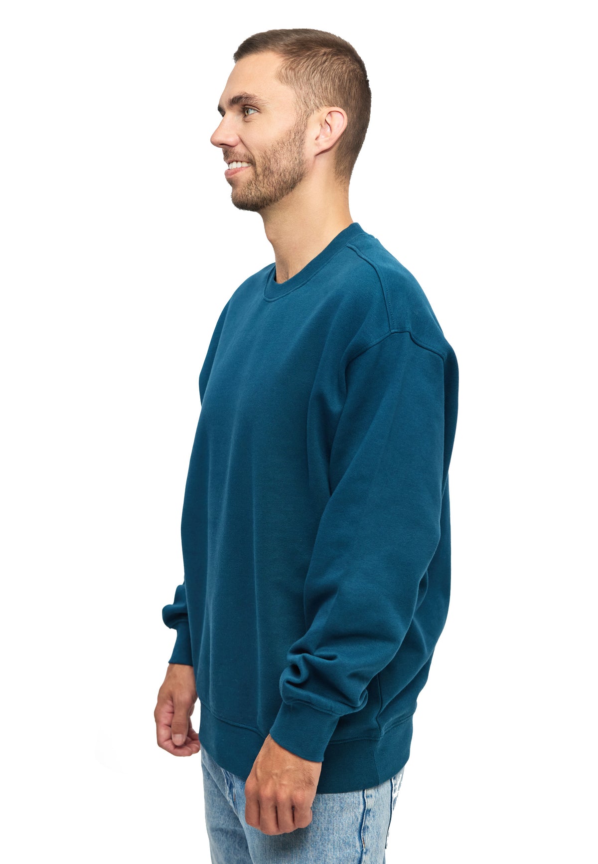 men sweatshirt Bristol color/245 petrol