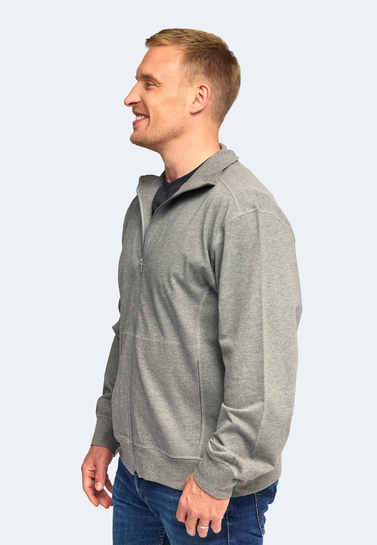 Switcher zip-jacket men's dallas color/672 ebony chine